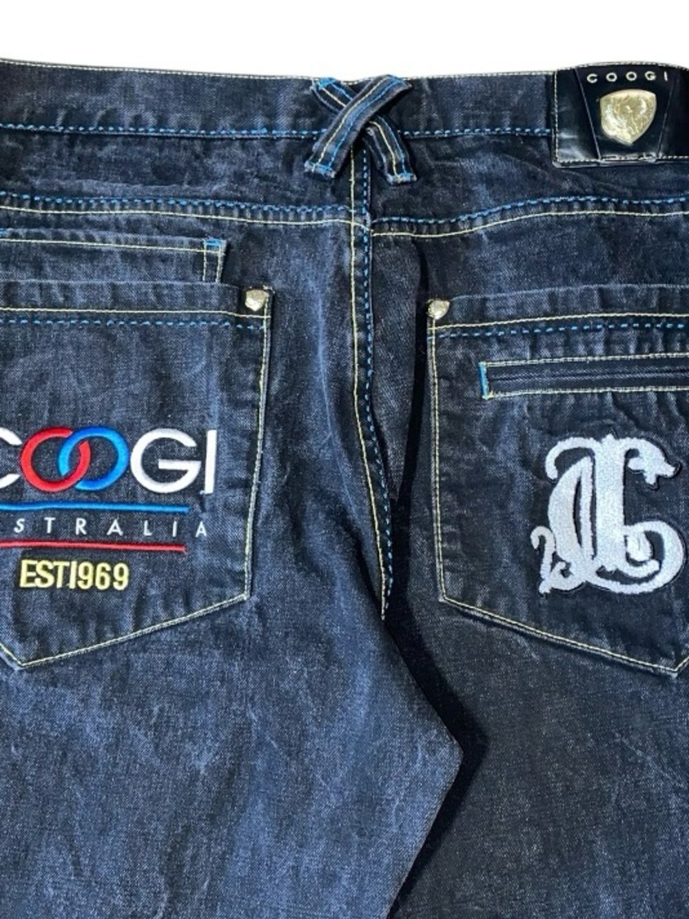 Vintage 90s Coogi Black Acid Wash Jeans Size 40x35 (DB1)
